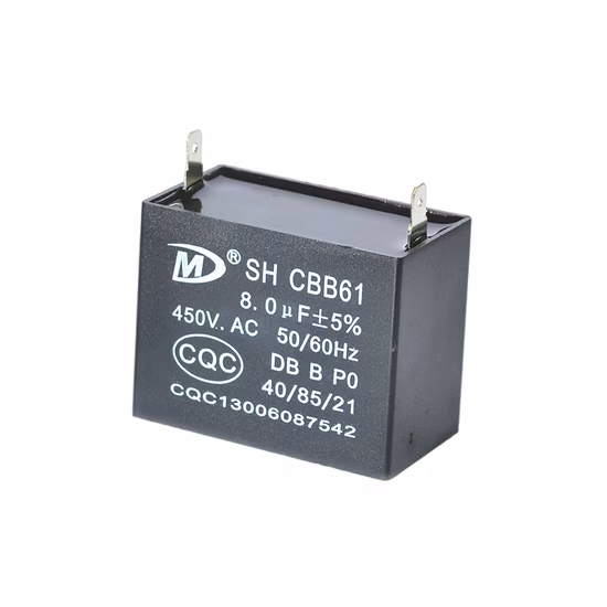 Cbb61 450V 2.5UF ポリプロピレン フィルム コンデンサ ファン コンデンサ