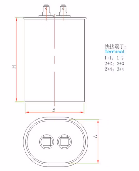 工場で直接供給 Cbb65 AC 実行コンデンサ/450V 35UF コンデンサ