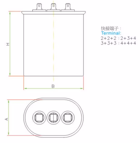 40UF AC部品アルミ電解コンデンサ